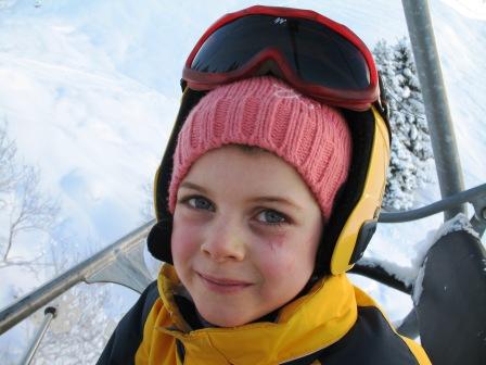 camille au ski