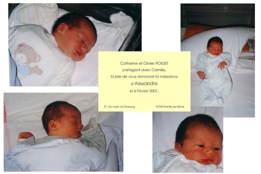 faire part de naissance alex